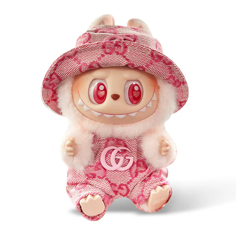 Gucci Style Pink overalls + Pink hat