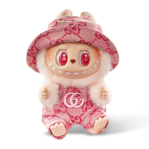Gucci Style Pink overalls + Pink hat