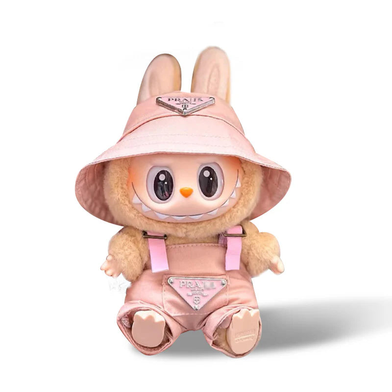Prada Style Pink overalls + Pink hat